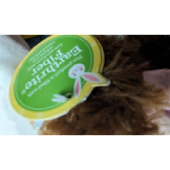 Dan Dee Brown Plush Dog With Bunny Ears & Pink Bow 8" Easter Spring Gift - Picture 9 of 10